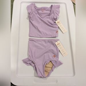 Honey Mark Light Purple Lavendar Two Piece bathing Suit Size 12M NWOT